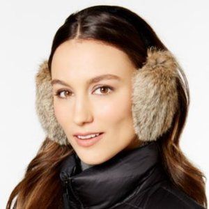 NEW-$50-Surell Velvet Band Rabbit Fur Earmuffs